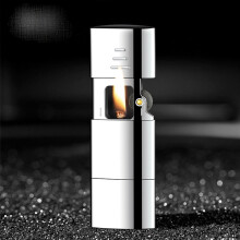 Oil lighters PullOut Kerosene Lighter, Windproof Metal Trench Style, Silver Finish, Outdoor Collection