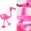 Flamingo Fun Factory, Φουσκωτή Ποτηροθήκη για Ευφάνταστο Δημιουργικό Παιχνίδι, Ροζ 3