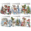 5D Diamond Painting Greeting Card with Envelope, 6pcs B 1