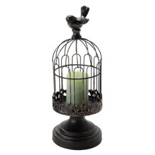 Dekorativer Vogelkäfig im Landhausstil, Shabby-Chic-Design mit rustikalem Vintage-Look, ideal für die ländliche Heimdekoration und vielseitige