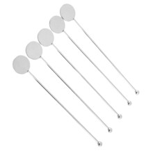 Cocktail Stirrers Stainless Steel 5 Pack Swizzle Sticks For Bar Coffee Beverages Mixer Sticks