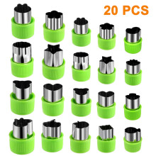 Emporte-pièces Creative Kitchen Companion pour légumes, outils pour boîtes à bento en acier inoxydable de qualité alimentaire