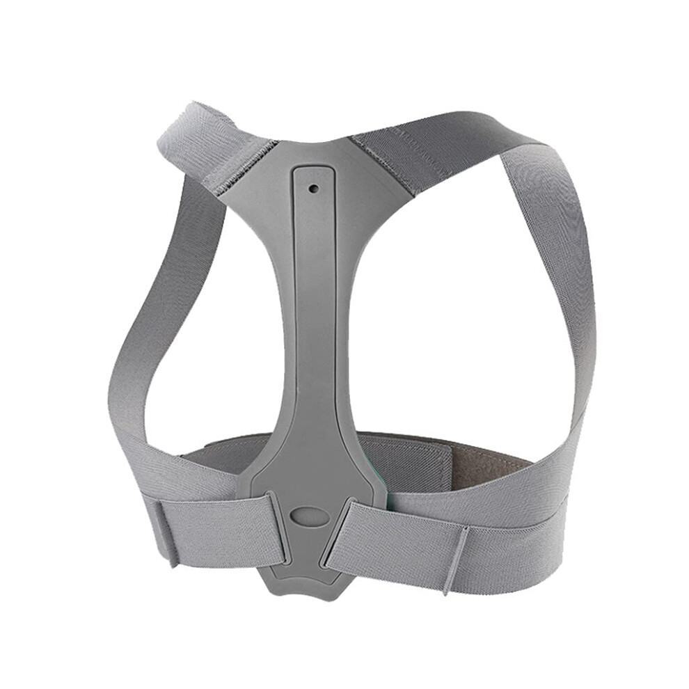 Gray Back Posture Corrector Therapy Corset Spine Support Belt Lumbar Back Posture Correction Bandage For Men And Women Large
