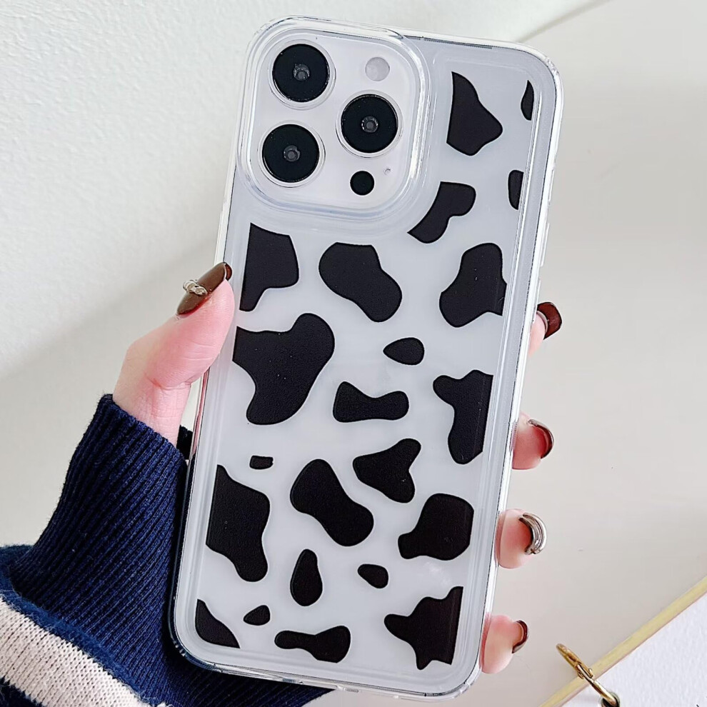 Nadoli Transparent Silicone Case For Iphone 13 Pro, Clear, Lightweight, Thin, Soft, Shockproof With Leopard Design 9119770325150