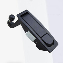 Efficient flat cam lock for various cabinets, zinc alloy, with 2 keys for secure access (Black 2)