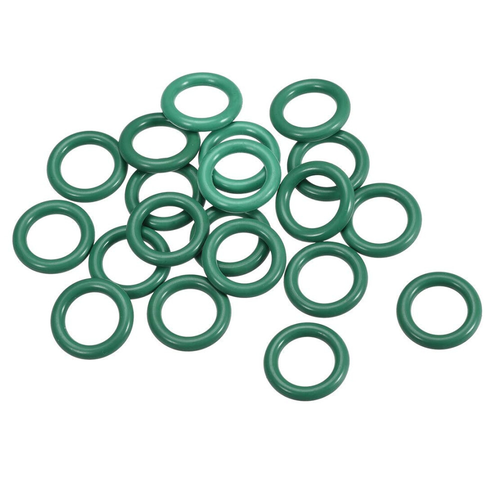 Fluorine Rubber Orings 22X15x3.5mm Fkm Seal Gasket For Vehicle Machinery Plumbing Green Pack 20 9001264482855