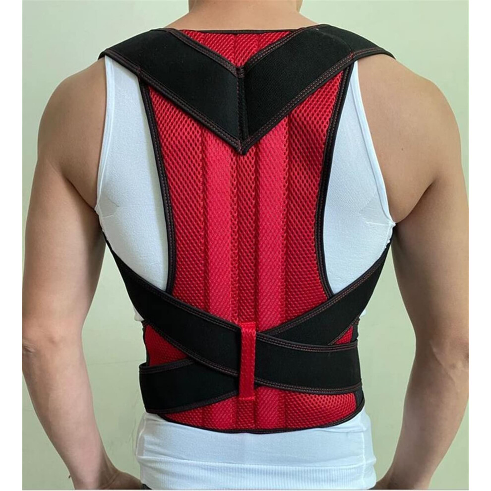 Back Corrector Shoulder Lumbar Brace Back Support Waist Belt, Adjustable 4XL Color A, Spine And Posture Support