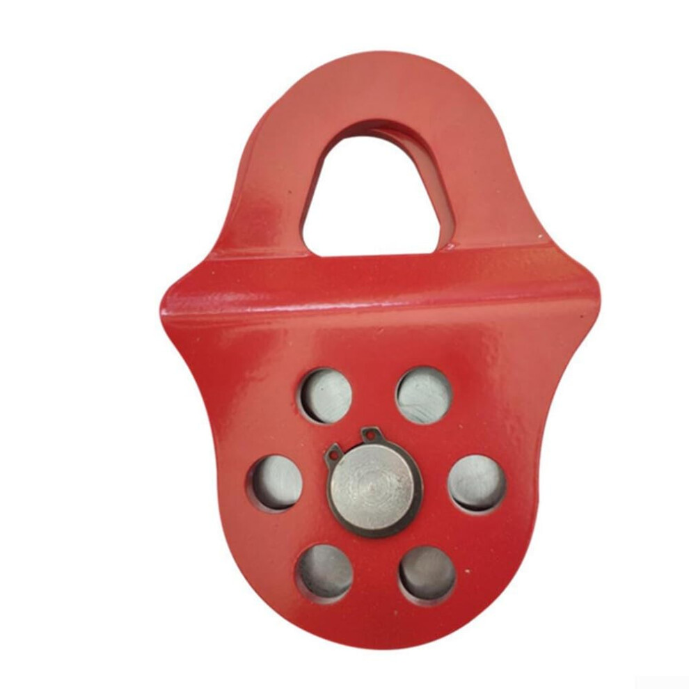 Snatch Block Recovery Pulley, 6Ton Load Capacity, Heavyduty Winch, Red, For Trucks, Tractors, Atvs, Utvs (Red) 9001264484286