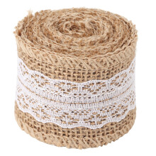 Stijlvol jute kanten lint, bruiloftsdecoratie met een eenvoudig en elegant ontwerp, geschikt voor flesdecoratie of doe-het-zelf knutselprojecten in