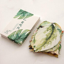 Set of 30 Leaf Shape Postcards, Artistic Beautiful Greeting Cards, Cover Packaging Cards, Stationery School Supplies