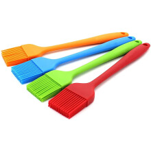 Pinceaux à badigeonner en silicone résistant à la chaleur, conception ergonomique pour une cuisson, une pâtisserie et des grillades efficaces,