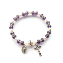 Cross Rosary Charm Ornament Christmas Catholic Decoration Catholic Gift Supplies Religious Decor