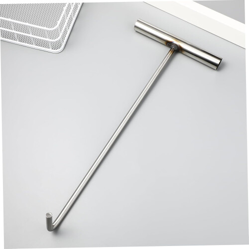 Shaped hook for manhole covers, durable, stainless, for lifting manhole covers and rolling gates 2