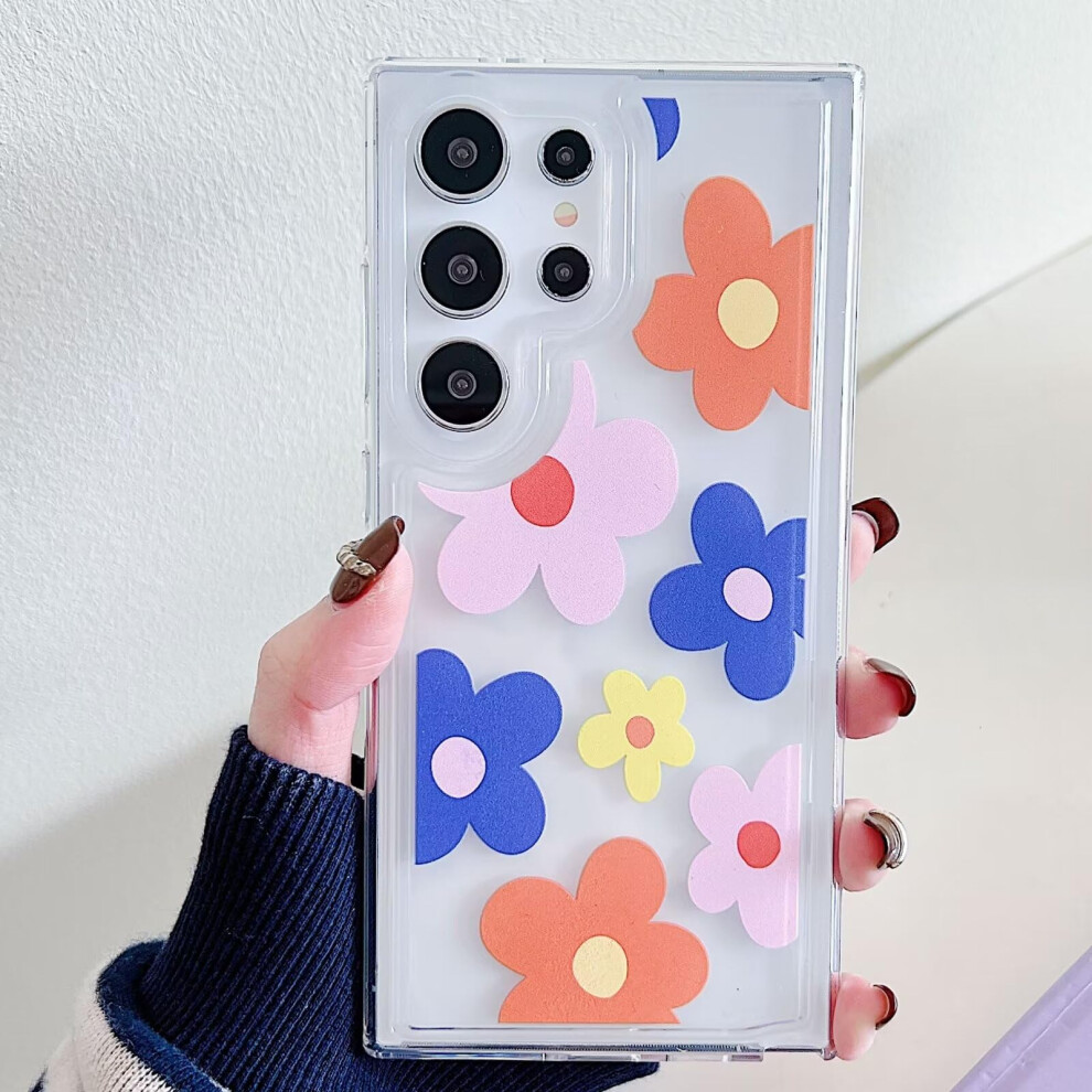 Nadoli Transparent Silicone Case For Samsung Galaxy A32 5G, Clear Lightweight Soft Shockproof Cover With Flower Design 9119770327024