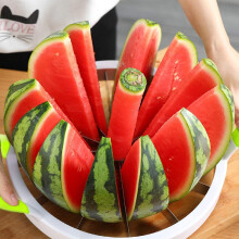 Ruostumattomasta teräksestä valmistettu viipalointityökalu mukavalla otteella, tehokas keittiöväline melonin ja vihannesten valmistukseen