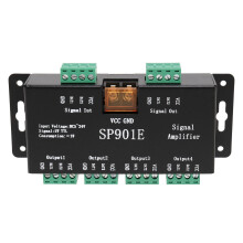 SP901E LED Pixel WS2812B WS2811 SPI Signal Amplifier Repeater for WS2813 SK6812 WS2815 WS2801 SK9822 etc. All RGB