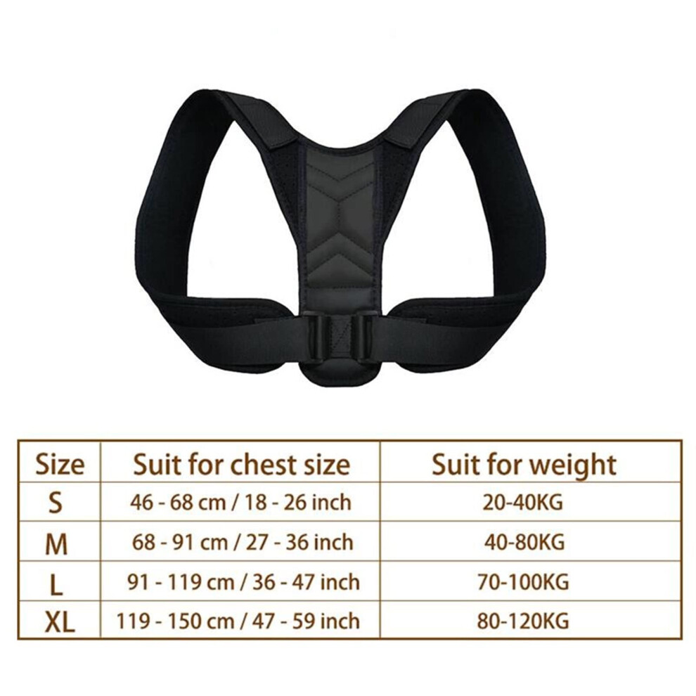 Back Corrector Posture Corrector Adjustable Belt Clavicle Spine Support Upper Back Neck Brace For Home Office Sport