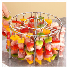 48skewers Hot Air Fryer, 360 Heat Circulation Grill Grate for Home Kitchen