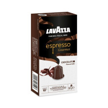 Cápsulas de café chocolate - Lavazza - 10 cápsulas - Compatibles con Nespresso - Sabor chocolate - Arábica y Robusta