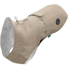 Regenmantel für Hunde - HUNTER - Milford - 50 cm - Taupe - Wasserabweisend - Dehnbar - Polyester - Maschinenwäsche