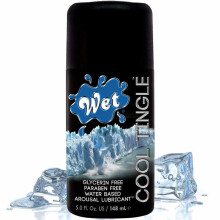 Gel lubrificante Cool Tingle - Wet - Sem perfume - Hipoalergênico - Não seca - Fácil de limpar - Multicolorido