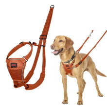 Anti-pull harness for dog - Halti - Size M - Burnt Orange - Padded straps - Adjustable