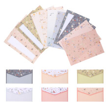 Stationery Paper And Envelopes Set A5 Letters Writing Paper Decorative Flower Writing Sheets for Festival Party Banquet Wedding Invitations