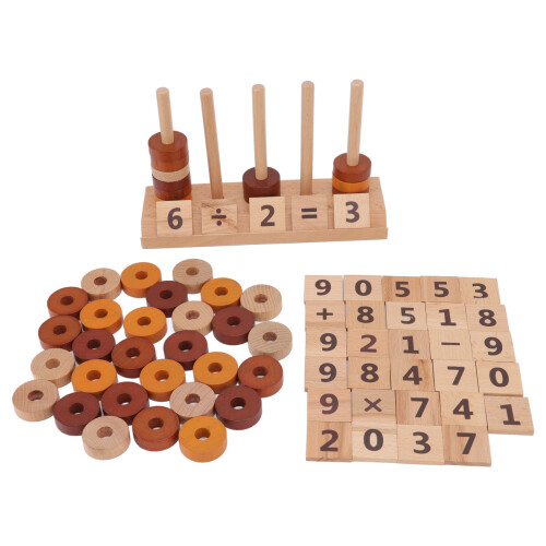 Holzperlen-Sequenzierungsset, frühe Bildung,