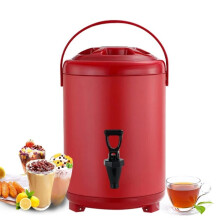 6L 8L 10L 12L Urn Kettle, Stainless Steel Tea Thermos with Tap, Portable Handle
