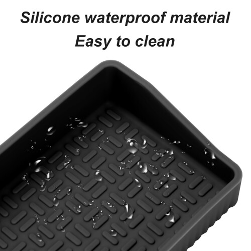 Suporte para temperos de 76 cm (30 polegadas) para economizar espaço, design aprimorado à prova de quedas com material de silicone, prateleira 2