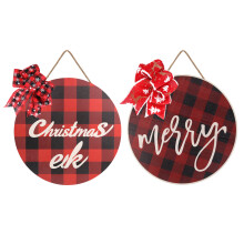 Decorações de Natal Multiuso, Placas Rústicas de Madeira com Toque Vintage para Casa, Quarto, Sala de Estar, Cozinha, Escritório, Hotel, Sala de