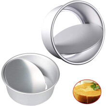 Tavi adânci pentru tort, set de tăvi de copt antiaderente din aliaj de aluminiu cu fund detașabil, coacere uniformă pentru cheesecake-uri,