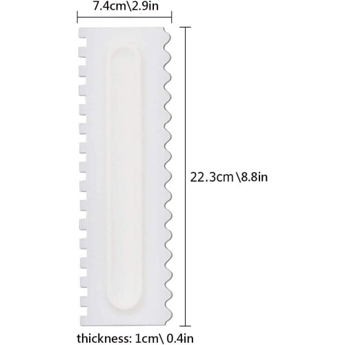 Σετ εργαλείων κέικ DIY, εργαλεία σχεδιασμού άκρων κέικ για λείο γλάσο, εργαλεία 1