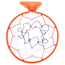 Indoor basketball hoop, indoor basketball rim, wallmounted basketball hoop, basketball backboard, basketball goal accessories, orange plastic.