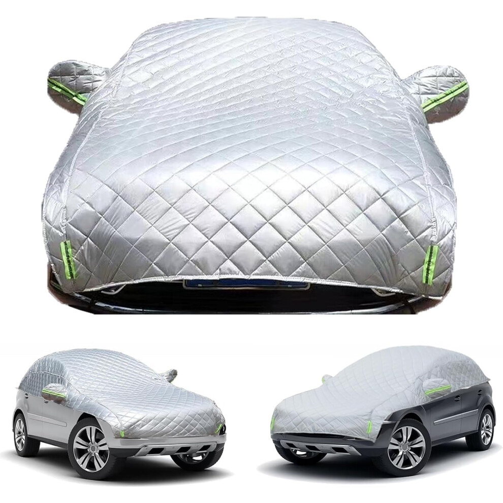 Waterproof Antihail Car Cover For Nissan Juke, Breathable Oxford Cloth Half Cover With Reflective Strips 9339159792605