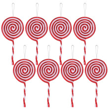 Gedraaide speelgoedkruk, lolly-ontwerp, acryl kerstdecoratie, schattige lolly-patronen voor thuisfeestjes, feestdagen en kerstversiering