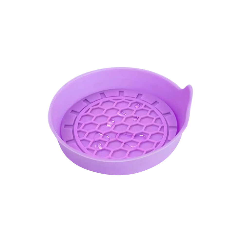 Silicone Car Coaster Inserts Soft And Shock Resistant Height 1.5Cm Edge Cushion 7Cm Diameter Lilac 9339159793404
