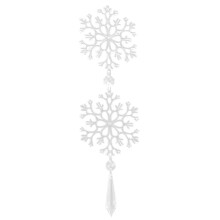 Decorațiuni strălucitoare cu sclipici pentru Crăciun, mărgelele de cristal cu margini fațetate îmbunătățesc refracția luminii în decorul