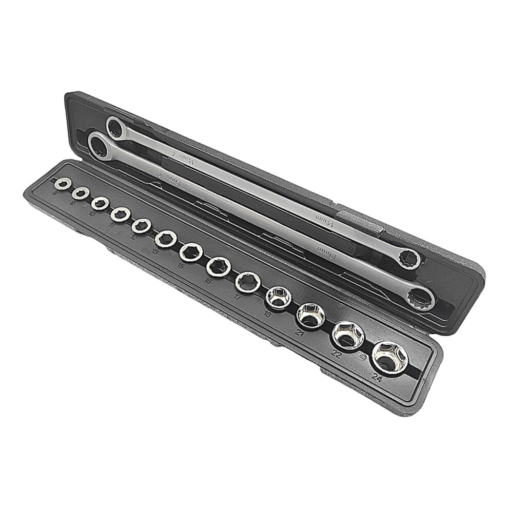 15Piece Ratchet Wrench Set, Suitable For Efficient Repairs And Assembly, Household Hardware Combination Tool 9001264489502