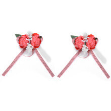 Fiori artificiali per decorazioni di feste di matrimonio Elegante set di corsage e boutonnière Materiale di alta qualità con design delicato