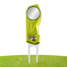 Metal Divot Forks, Folding Fork with Magnetic Slot, Golf Accessories