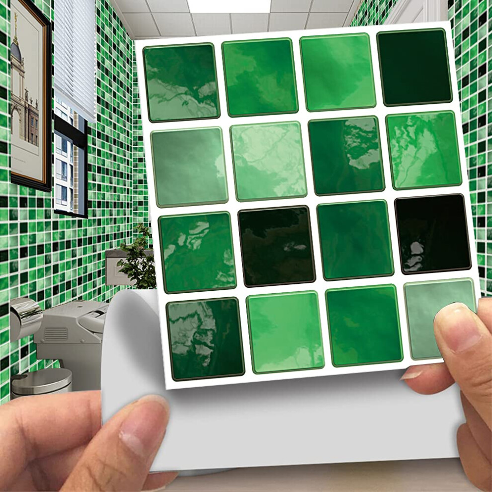 Wall Tiles Stickers Vinyl Selfadhesive 15X15cm Waterproof Oilproof Bathroom Kitchen Tile Decals Pack Of 10 9119770330222