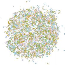 Confete brilhante de sereia em PVC com glitter, formato de conchas, ideal para festas de casamento, chá de panela e noivado. Presente perfeito para