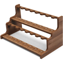 Tobacco Pipe Stand Wooden For Tobacco Smoking Pipes, Smoking Pipe Stand Rack Holder, Color 1 Capacity 16