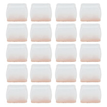 Pattini silenziosi per mobili per gambe di sedie, protezioni per pavimenti in silicone resistenti con cuscinetti in feltro antiscivolo, facile