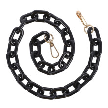 1St Zwarte Acryl Ketting Voor Tas Met Metalen Gespen En Handvat