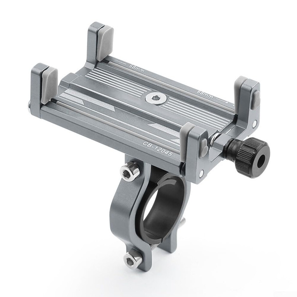 Bike Phone Mount Adjustable Fit For Various Smartphones Stem Finish Silver 9339159793367