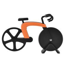Μοναδικό gadget ποδηλασίας, κόφτης πίτσας ποδηλάτου με διπλές λεπίδες από