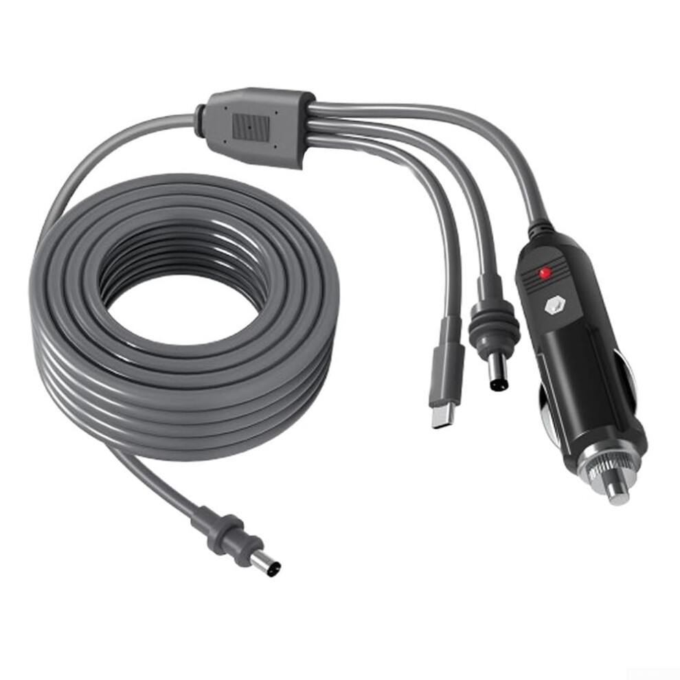 100W 3In1 Cable For Mini Car Dc Cable Typec To Dc Adapter 5M(300Cm) Compatible With Mini Rv Camping 9119770329615