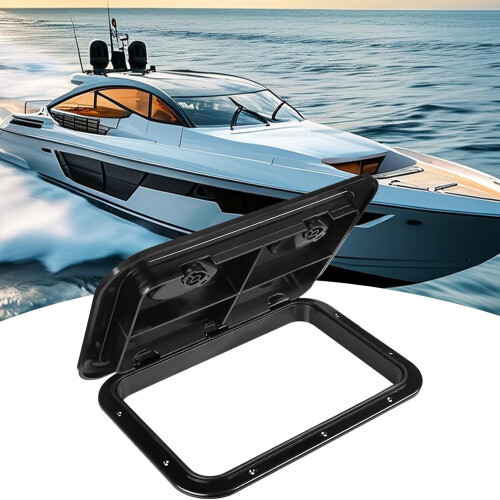 Boot Deck Access Hatch  Waterproof Marine Hatch for Yacht, RV, Kayak  Rectangular Sealed Cover for Storage 1